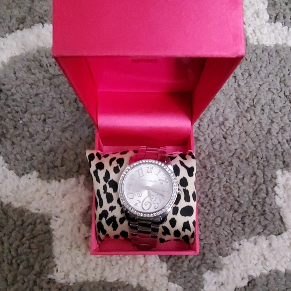 Betsey Johnson rhinestone watch